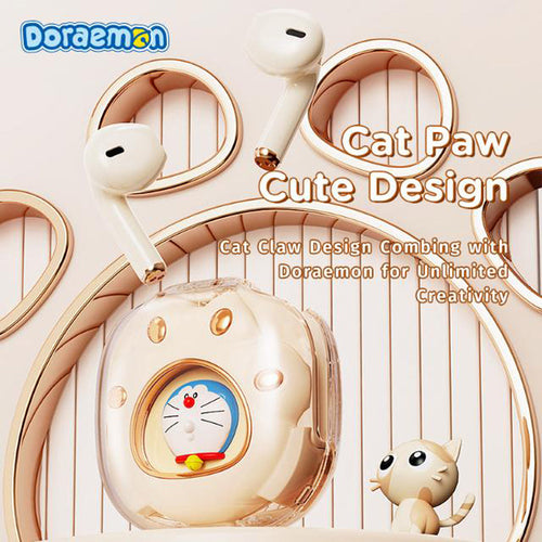 Doraemon Cat Claw TWS Earphones (Pink)
