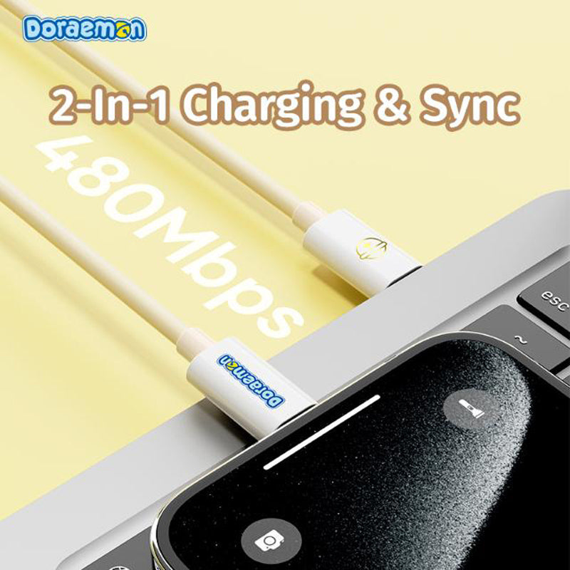 Doraemon PD Fast Charging Cable C-C 100W/6A 1M