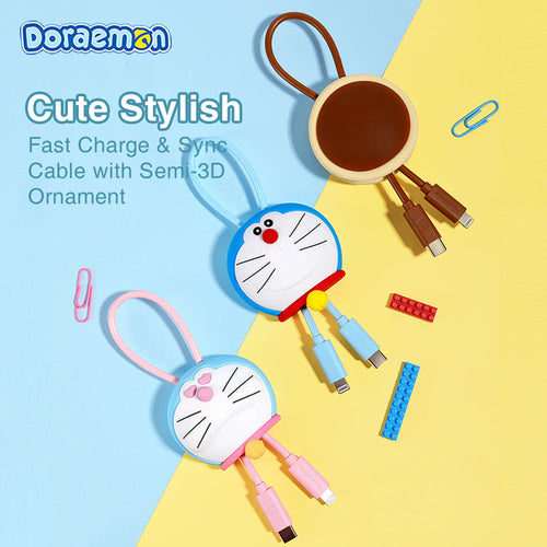 Doraemon C TO C 100W Fast Charge & Sync Cable (Dorayaki)