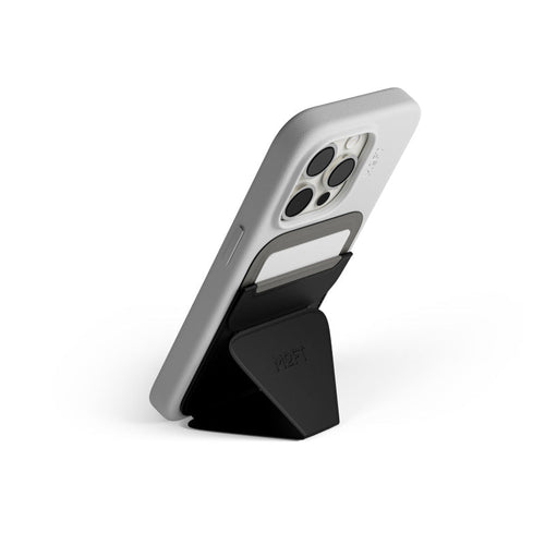 Moft MS007MP-1 Snap-On Phone Stand & Wallet MOVAS (MagSafe Compatible) - Jet Black