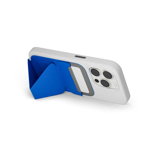 Moft MS007MP-1 Snap-On Phone Stand & Wallet MOVAS (MagSafe Compatible) – Sapphire Blue