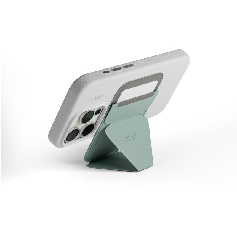 Moft MS007MP-1 Snap-On Phone Stand & Wallet MOVAS (MagSafe Compatible) - Seafoam
