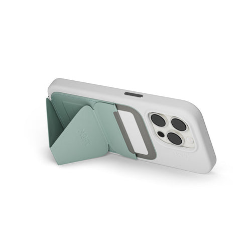Moft MS007MP-1 Snap-On Phone Stand & Wallet MOVAS (MagSafe Compatible) - Seafoam