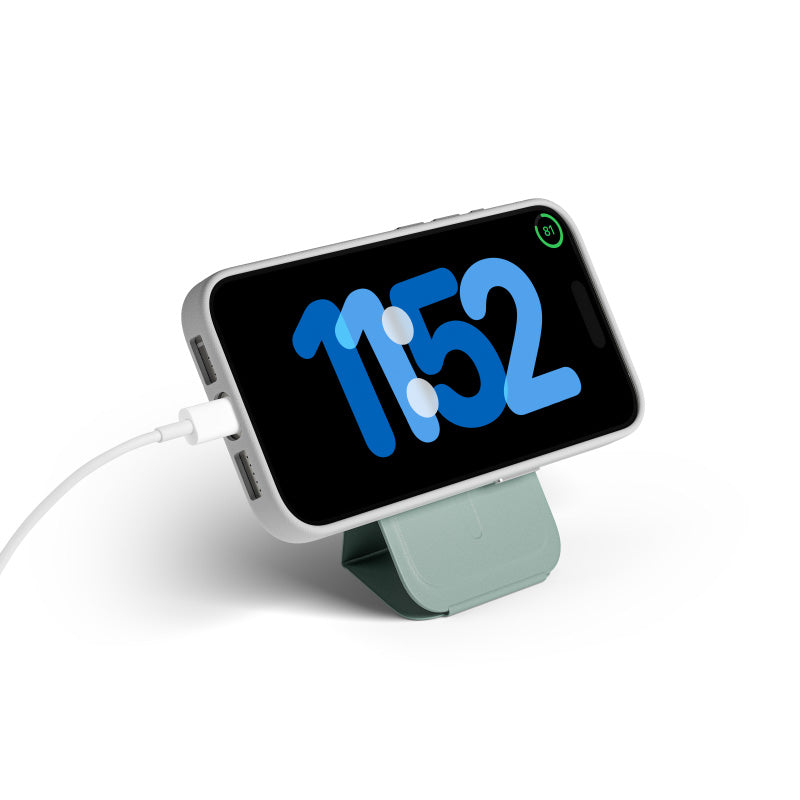 Moft MS007MP-1 Snap-On Phone Stand & Wallet MOVAS (MagSafe Compatible) - Seafoam