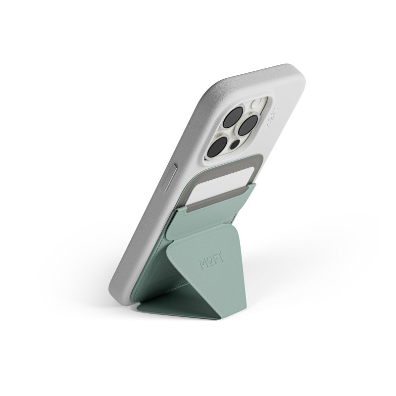 Moft MS007MP-1 Snap-On Phone Stand & Wallet MOVAS (MagSafe Compatible) - Seafoam