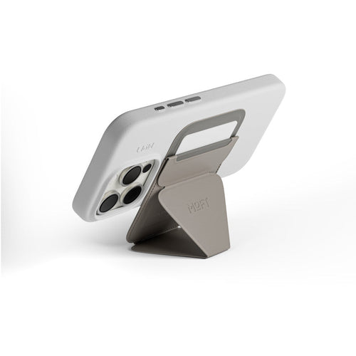 Moft MS007MP-1 Snap-On Phone Stand & Wallet MOVAS (MagSafe Compatible) - Taupe