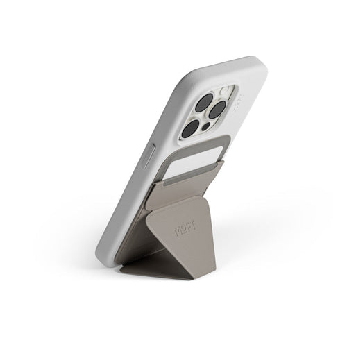 Moft MS007MP-1 Snap-On Phone Stand & Wallet MOVAS (MagSafe Compatible) - Taupe