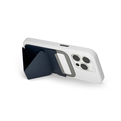 Moft MS007MP-1 Snap-On Phone Stand & Wallet MOVAS (MagSafe Compatible) – Navy Blue