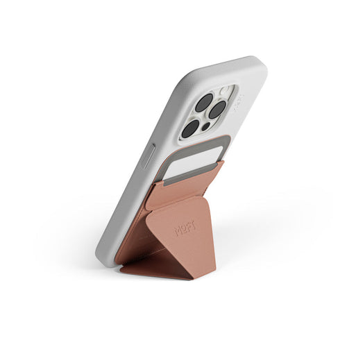 Moft MS007MP-1 Snap-On Phone Stand & Wallet MOVAS (MagSafe Compatible) – Classic Nude
