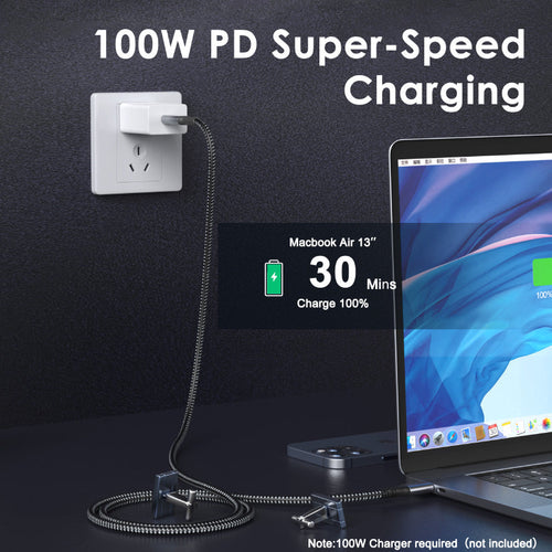 Mokin CC0118 USB4 40Gbps 100W PD USB C Cable 1.8m (Grey)