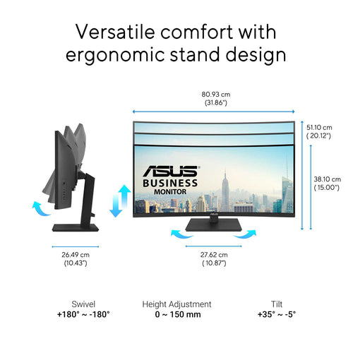 Asus VA34VCPSR - 34 WQHD VA 100Hz Business Monitor
