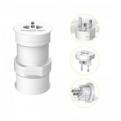 Usams US-CC003 Universal Conversion Plug Socket White