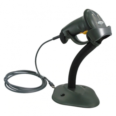 ZEBRA LS2208 Barcode Scanner + Stand (Black)