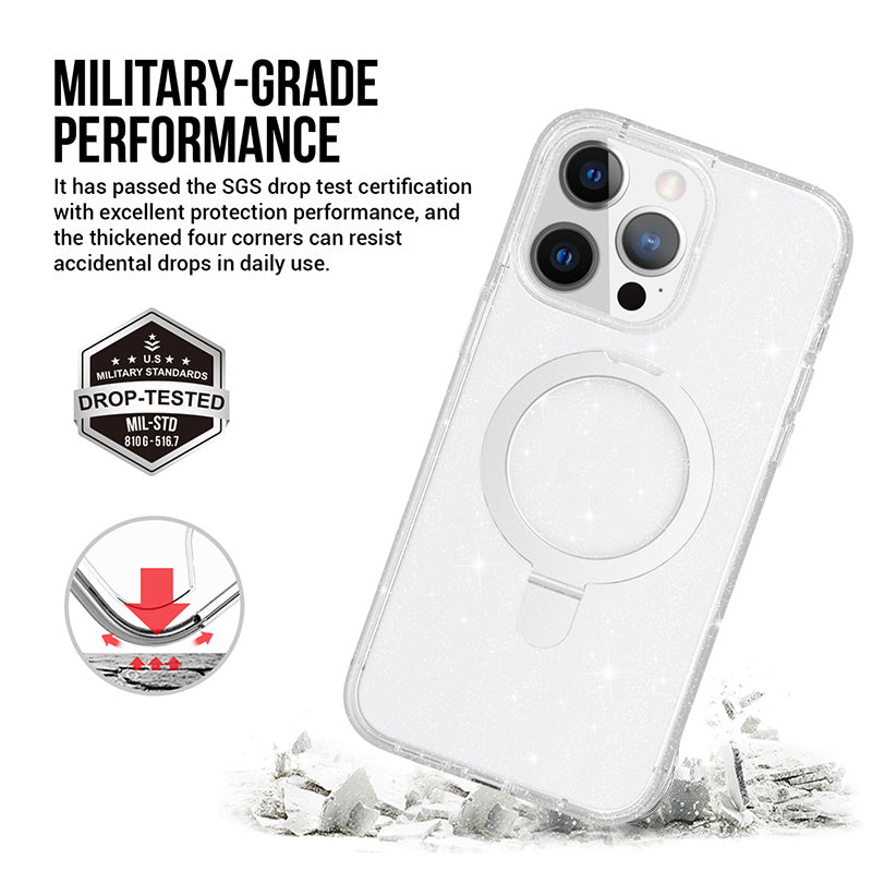 Redmonster iPhone 16 Pro Max 6.9 (2024) ATN Hard Hybrid Sky Stand Mag - Crystal