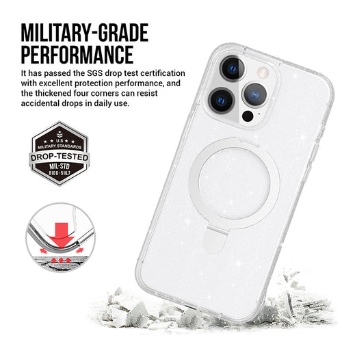 Redmonster iPhone 16 Pro Max 6.9 (2024) ATN Hard Hybrid Sky Stand Mag - Crystal