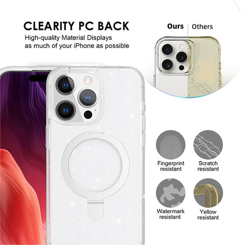 Redmonster iPhone 16 Pro Max 6.9 (2024) ATN Hard Hybrid Sky Stand Mag - Crystal