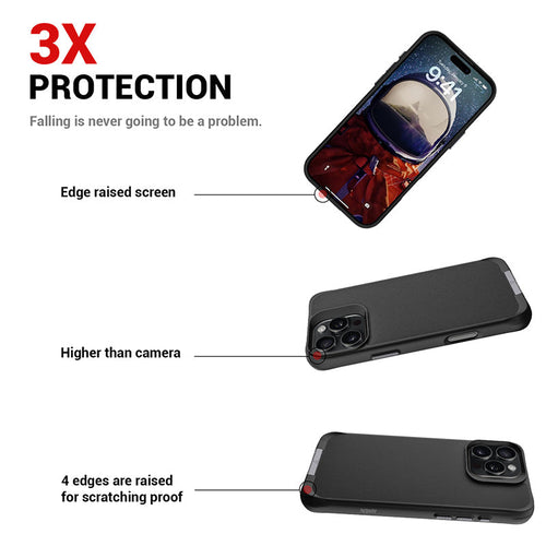 Redmonster iPhone 16 Pro 6.3 (2024) ATN Hard Pure Stand Mag - Black