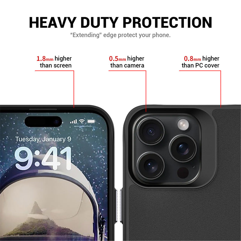 Redmonster iPhone 16 Pro 6.3 (2024) ATN Hard Pure Stand Mag - Black