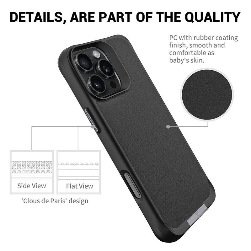 Redmonster iPhone 16 Pro 6.3 (2024) ATN Hard Pure Stand Mag - Black