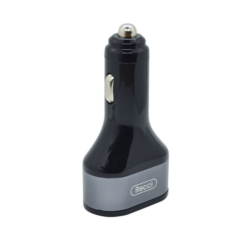 Recci RUC-B1 Dual-Output USB Car Charger Grey