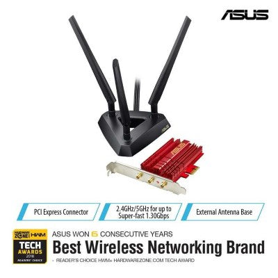 Asus Dual-band Wireless-AC1900 PCI-E Adapter (PCE-AC68)