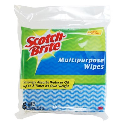 3M Scotchbrite SDMW-6 Semi-Disposable Multipurpose Wipes