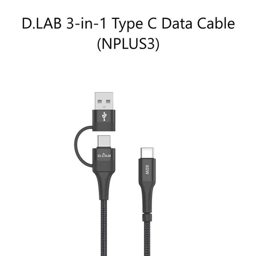 DLab 3-in-1 Type C Data Cable