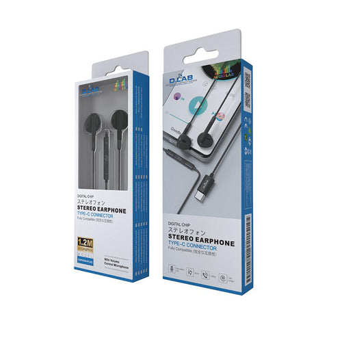 DLab Type C Stereo Earphones