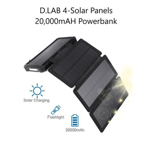 DLab SPB20L 20000mAh Solar Charge Explorer Powerbank