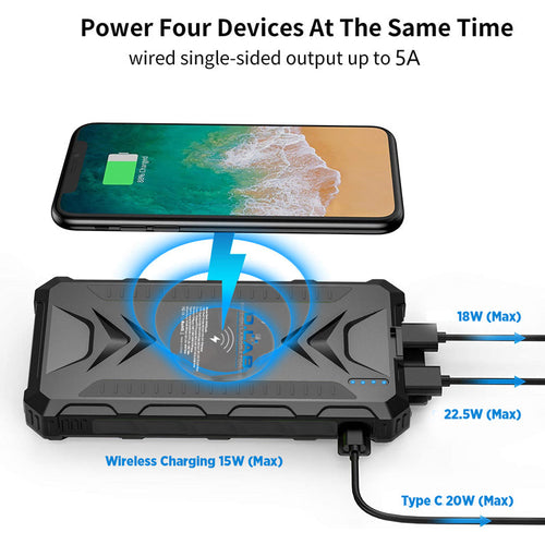 DLab SPB20P 20000mAh Solar Powerbank Pro (Black)