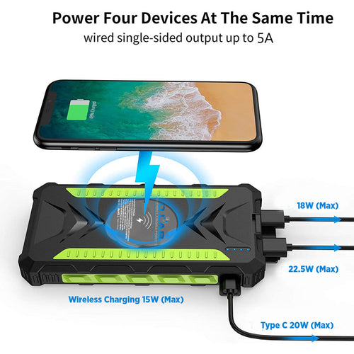 DLab SPB20P 20000mAh Solar Powerbank Pro (Green)