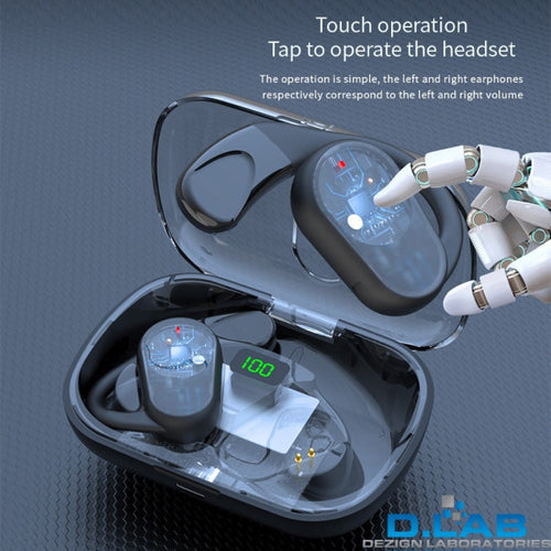 D.LAB True Open Wireless Earbuds (OWS-NPLUS4) - Black