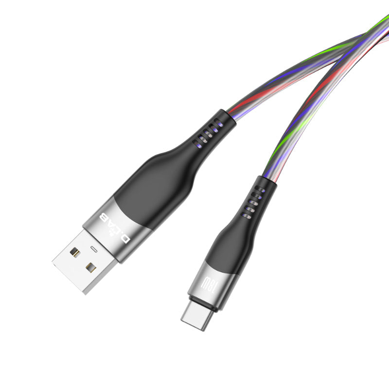 DLab NPLUS3V2 3A RGB Led Fast Charge Type-C Cable
