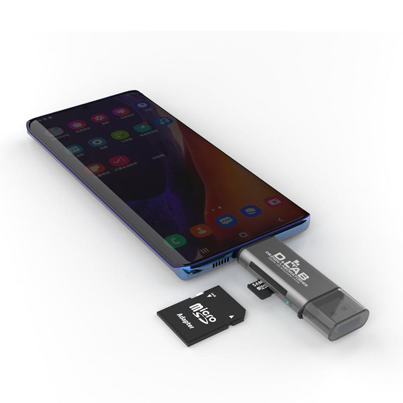 DLab CRNPLUS2 2-in-2 Type C SD Card Reader