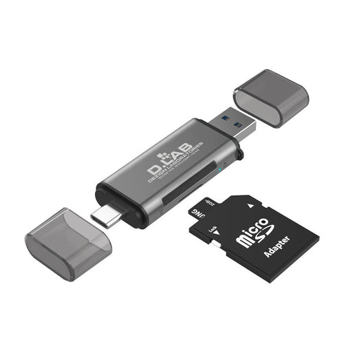 DLab CRNPLUS2 2-in-2 Type C SD Card Reader