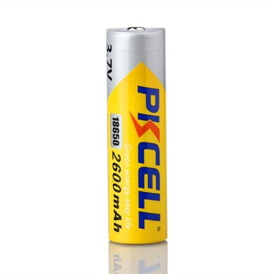 PKCELL 3.7V 18650 2600mAh  Li-ion Rechargeable Batery