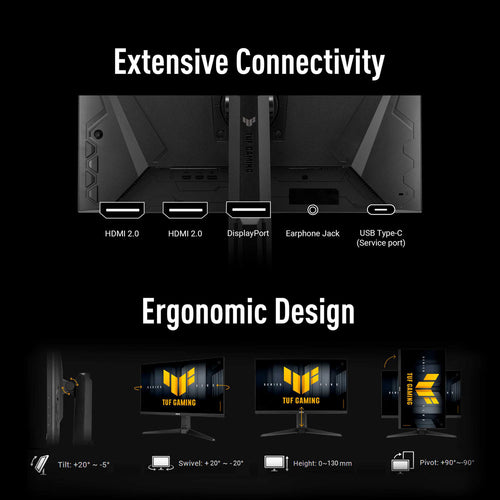 Asus TUF Gaming VG27AQL5A - 27 QHD Fast IPS 210Hz (OC) Gaming Monitor