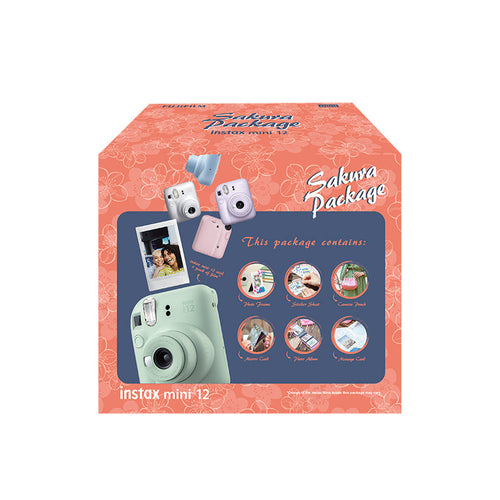 Fuji Instax Mini 12 Sakura Kit (Clay White)