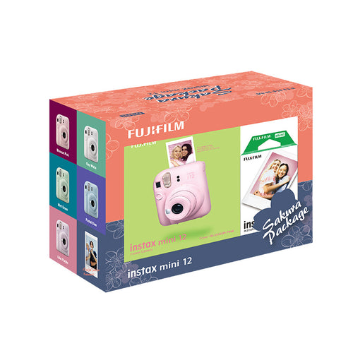 Fuji Instax Mini 12 Sakura Kit (Clay White)