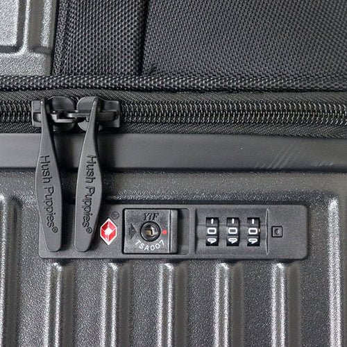 Hush Puppies HP69-4028 4-Wheels Trolley Case (Black)