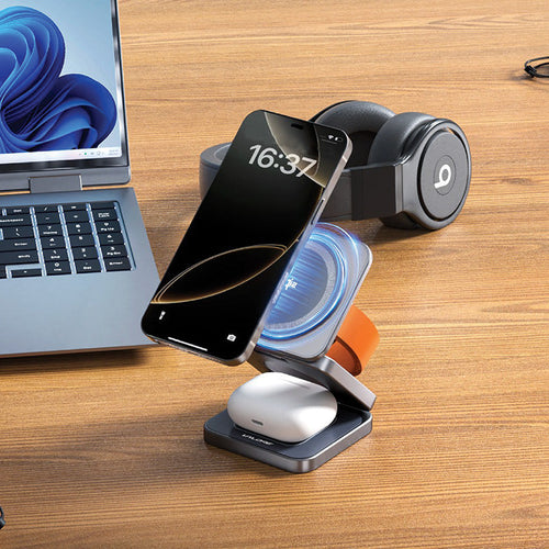 Valore Qi2 3-In-1 Ultra Compact 15W Foldable Wireless Charger (WL-001)