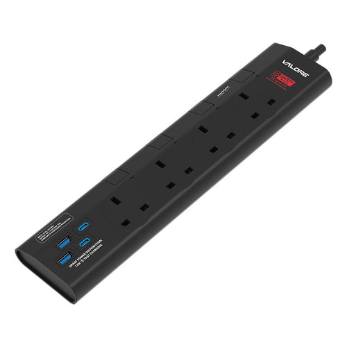 Valore Power Extension Socket 3M (AC-Z43UK2A2C-BK) - Black