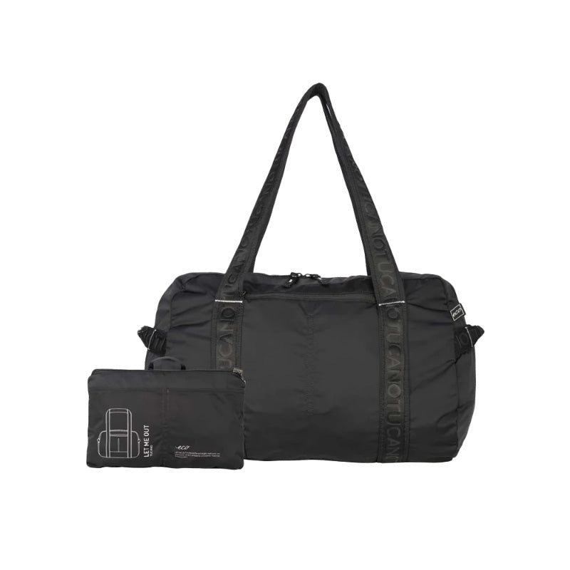Tucano BLMOWE-BK Let Me Out Foldable Weekend Duffle (Black)