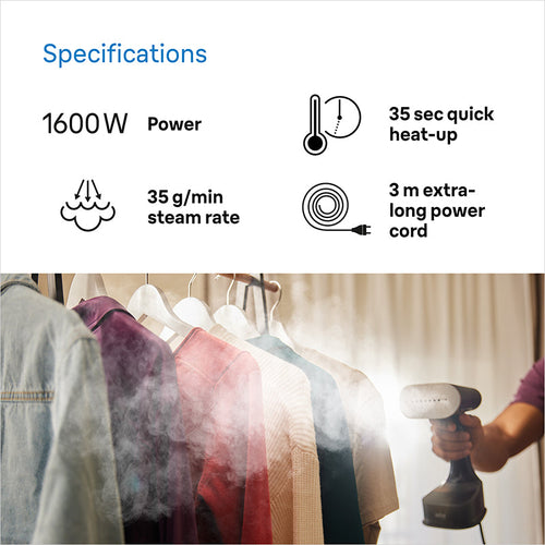 Braun GS7077BK Garment Steamer