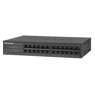 Netgear 24-Port Unmanaged Gigabit Switch (Metal Housing) (GS324-10)