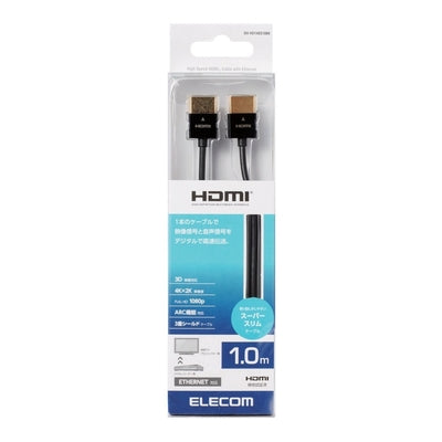 Elecom 1m Superslim HDMI Cable (DH-HD14SS10BK)