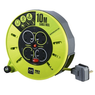 Masterplug CMU10134SL-PX 10M 13A 4 Socket