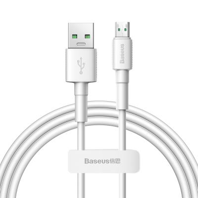Baseus CAMSW-D02 Mini White Cable USB For Micro 4A 1m (White)