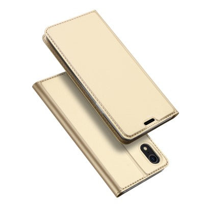 Dux Ducis Leather Case For iPhone XS Gold