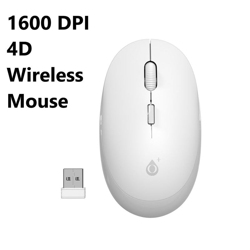 Moveteck NG6049 Wireless Mouse 2.4 Ghz 4D 1600DPI (White)